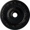 Ekena Millwork Bellona Ceiling Medallion (Fits Canopies up to 3 5/8"), 23 5/8"OD x 3 5/8"ID x 1 1/8"P, Jet Black CM23BEBLF - alternate 1